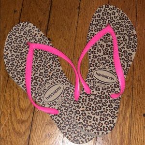 Cheetah Havaiana Flip Flops